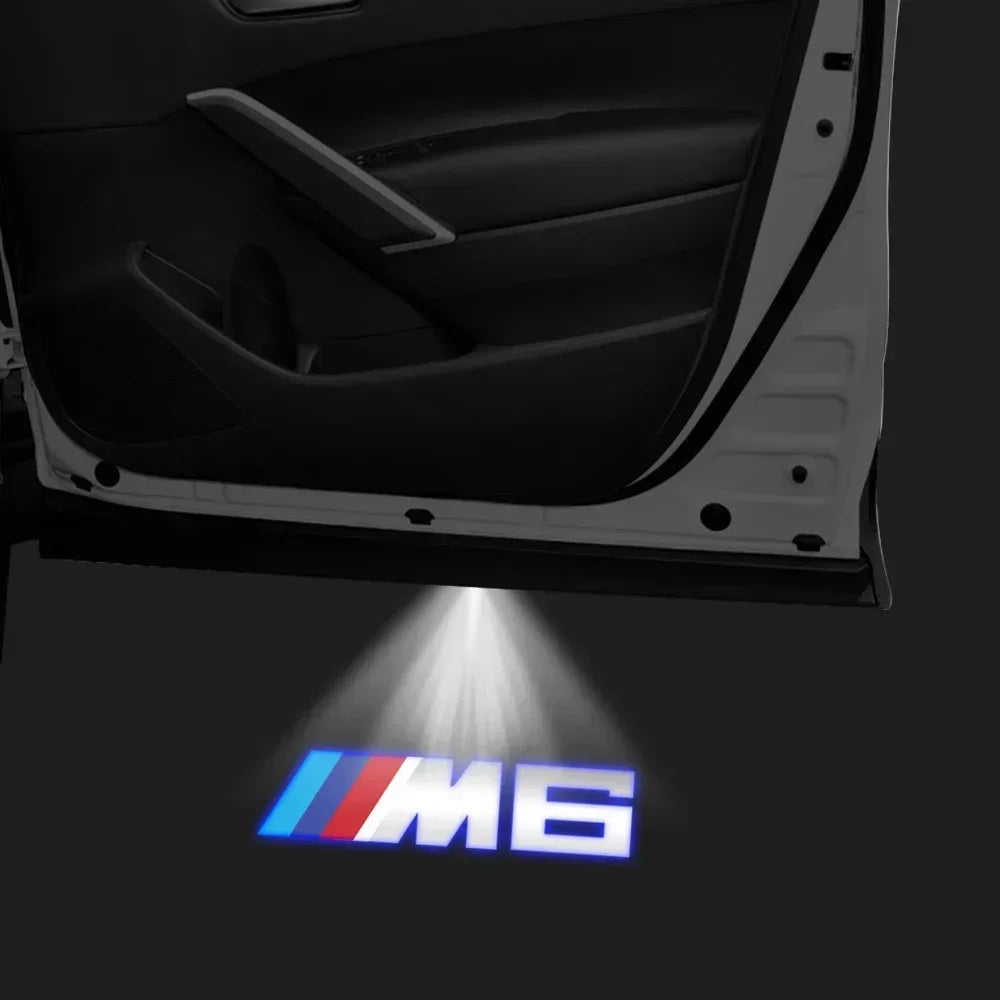 Projetor LED de Porta BMW Welcome Light – Luz de Cortesia com Logo para Série 3, 5, 7 e X1 (Kit 2 ou 4 Peças)