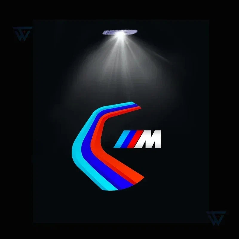 Projetor LED de Porta BMW Welcome Light – Luz de Cortesia com Logo para Série 3, 5, 7 e X1 (Kit 2 ou 4 Peças)
