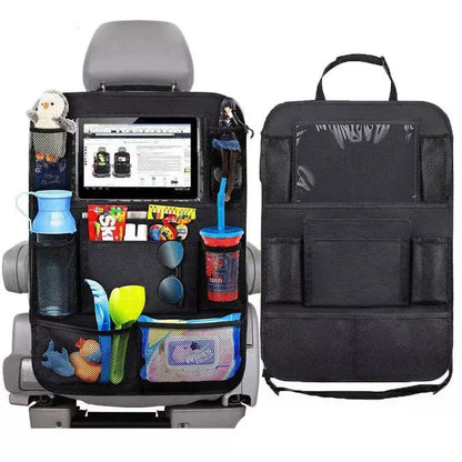 Organizador de Banco Traseiro com Suporte para Tablet e Porta Objetos