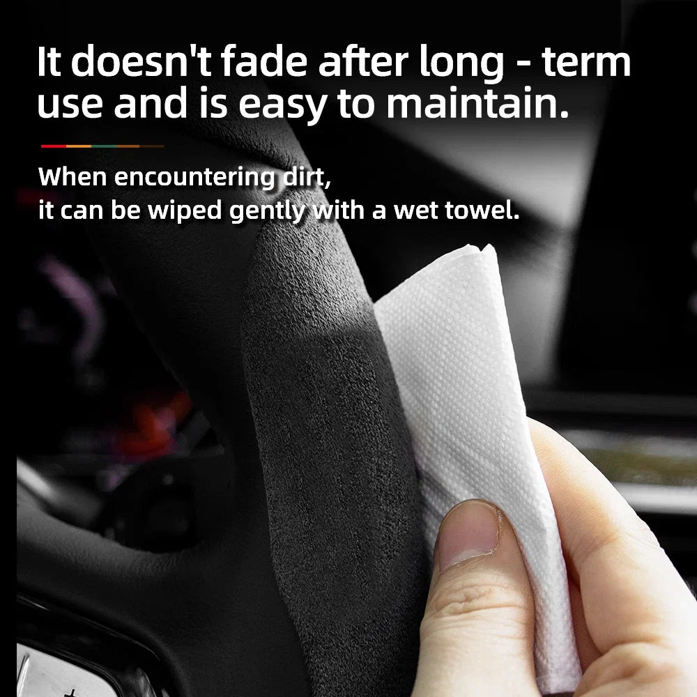 Capa de Volante Camurça Antiderrapante para Volkswagen – Grip Esportivo Segmentado Premium