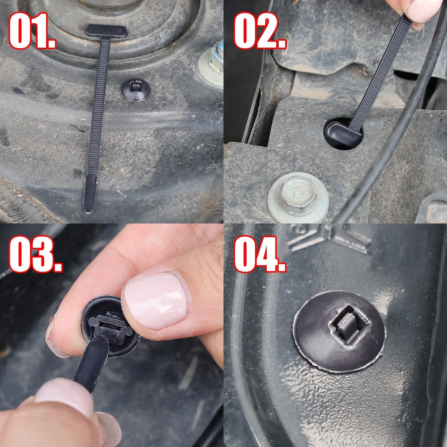 Kit Presilhas Automotivas Universal Fixador de Painéis e Cabos