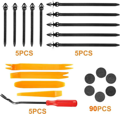 Kit Grampos Automotivos Universais 100 a 800 Peças para Fixação de Painéis