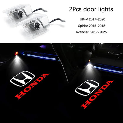 Projetor LED de Porta Honda Welcome Light – Luz de Cortesia com Logo (Kit 2 Peças)