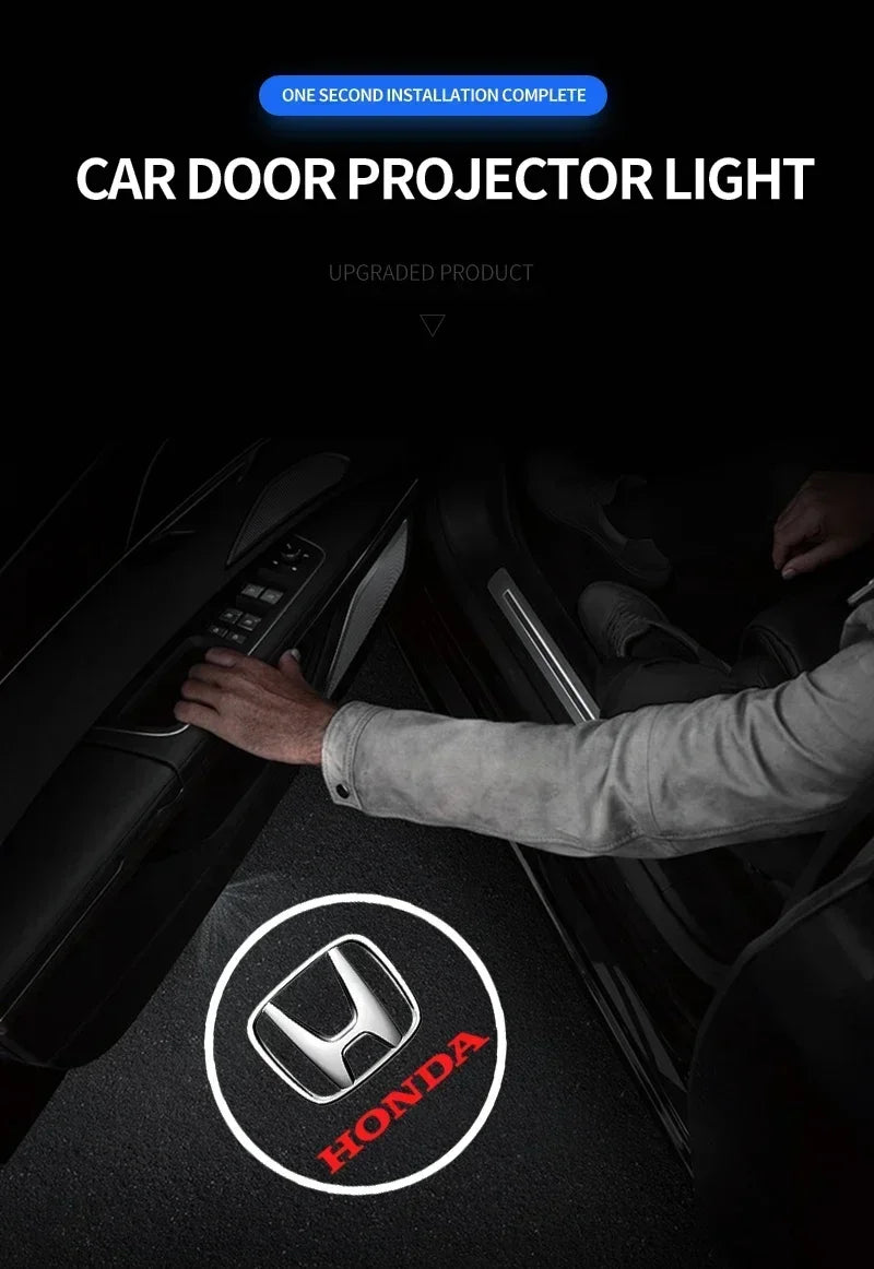 Luz de Porta Automotiva LED com Projeção Logo para Honda