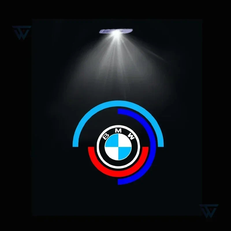 Projetor LED de Porta BMW Welcome Light – Luz de Cortesia com Logo para Série 3, 5, 7 e X1 (Kit 2 ou 4 Peças)
