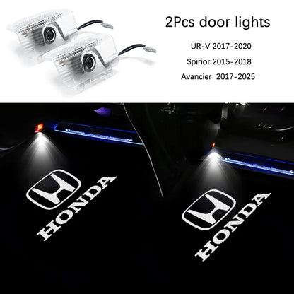 Projetor LED de Porta Honda Welcome Light – Luz de Cortesia com Logo (Kit 2 Peças)