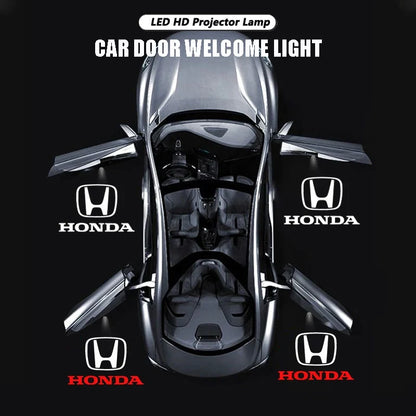 Projetor LED de Porta Honda Welcome Light – Luz de Cortesia com Logo (Kit 2 Peças)