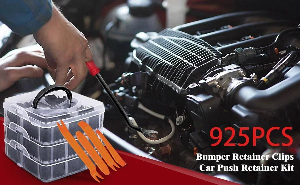 Kit Grampos Automotivos Universais 100 a 800 Peças para Fixação de Painéis
