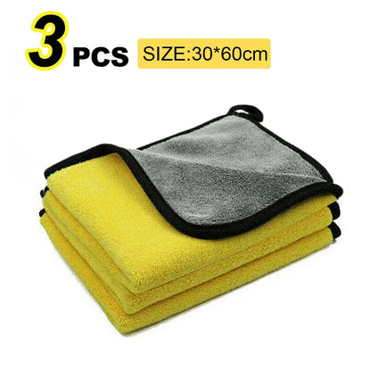 Kit Pano de Microfibra Automotiva 5 Peças Alta Absorção para Limpeza