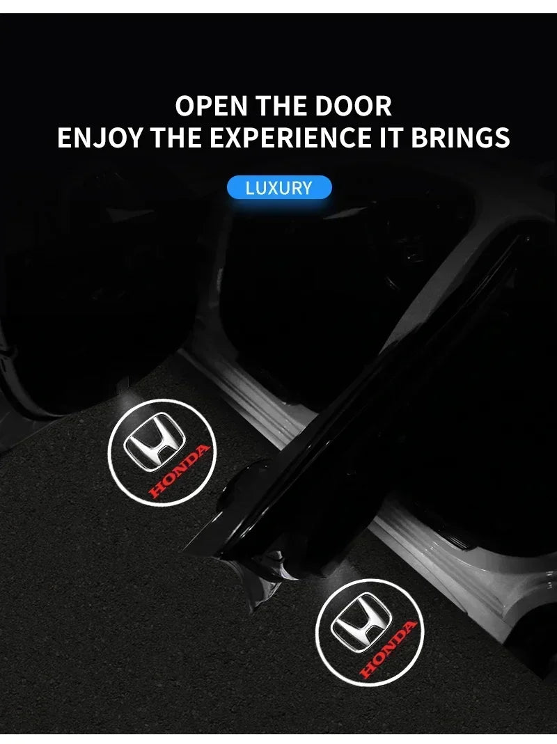 Luz de Porta Automotiva LED com Projeção Logo para Honda