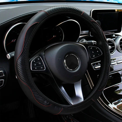 Capa de Volante Universal Antiderrapante em Couro PU 38cm