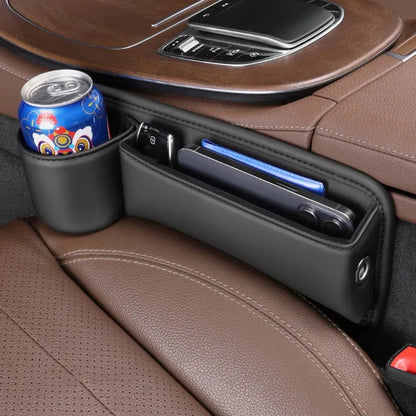 Organizador Automotivo Multifuncional de Banco com Porta Copos e Celular