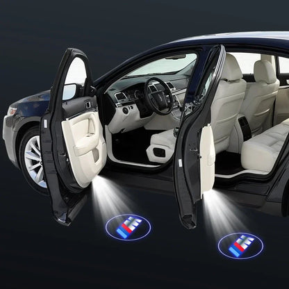 Projetor LED de Porta BMW Welcome Light – Luz de Cortesia com Logo para Série 3, 5, 7 e X1 (Kit 2 ou 4 Peças)
