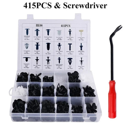 Kit Grampos Automotivos Universais 100 a 800 Peças para Fixação de Painéis