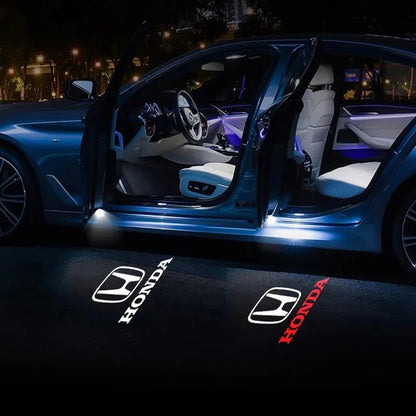 Projetor LED de Porta Honda Welcome Light – Luz de Cortesia com Logo (Kit 2 Peças)