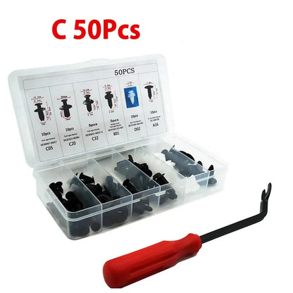 Kit Grampos Automotivos Universais para Fixação de Painéis 50 a 100 Peças