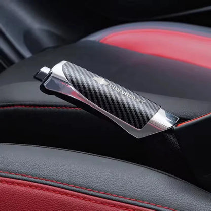 Capa de Freio de Mão Automotivo em Couro para Chevrolet – Protetor Antiderrapante Premium