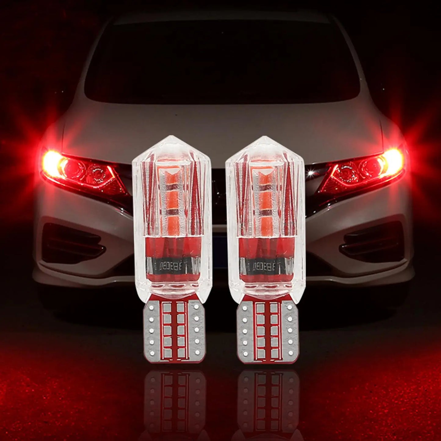 Lâmpada LED Automotiva T10 Super Brilho – Luz de Posição, Placa e Interior 12V/24V (Par)
