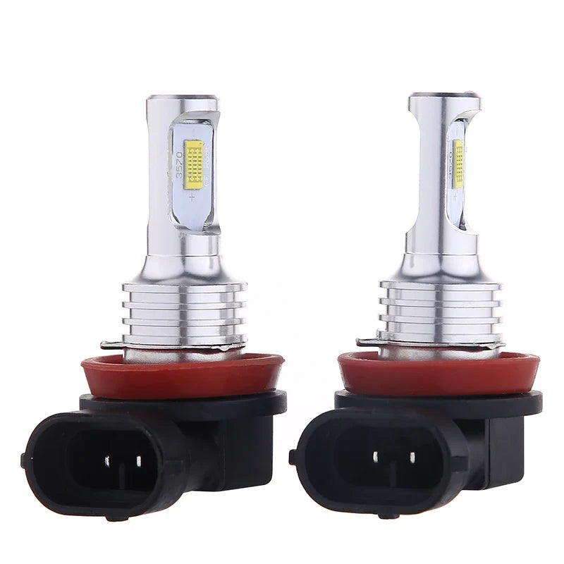 Lâmpada LED Automotiva H11/H8/H9 80W 30000LM – Farol e Neblina Super Brilho 3000K/6000K (Kit 2 Peças)