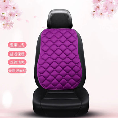 Almofada de Banco Automotivo Plush Inverno – Capa Antiderrapante Quente Universal (Kit 3 Peças)