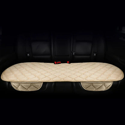 Almofada de Banco Automotivo Plush Inverno – Capa Antiderrapante Quente Universal (Kit 3 Peças)