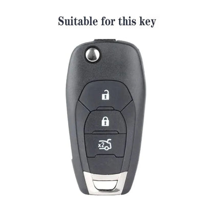 Capa de Chave Automotiva Silicone para Chevrolet Cruze, Onix e Tracker – Proteção Completa Anti Risco Flip Key