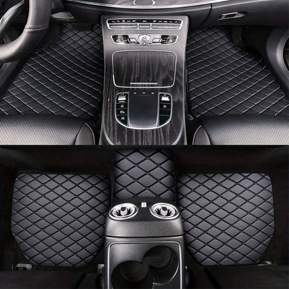 Tapete Automotivo Universal 5 Peças em PU Leather – Impermeável e Proteção Completa para Qualquer Veículo