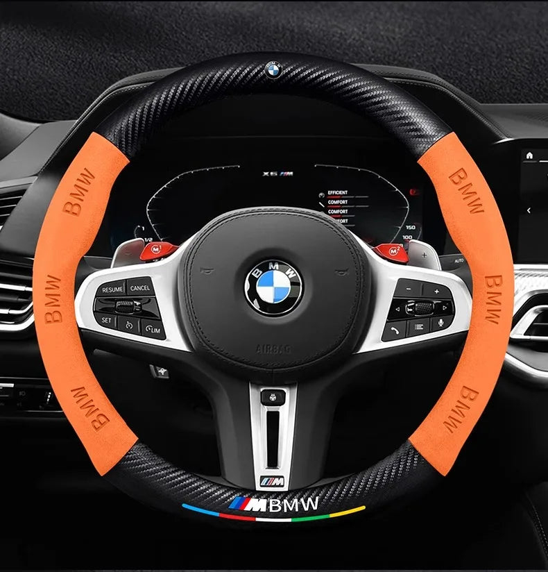 Capa de Volante Esportiva Antiderrapante para BMW Série M e Linhas F G E