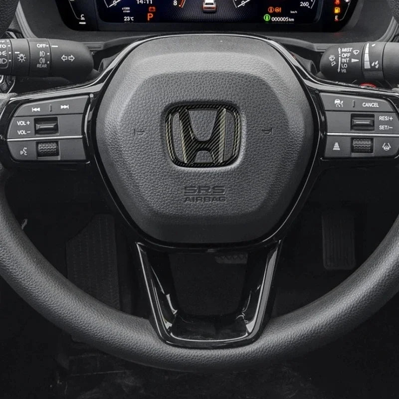 Emblema 3D para Volante Automotivo Adesivo Decorativo Premium Honda