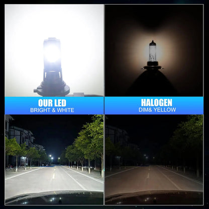Lâmpada LED Automotiva H8/H11 6500K 30000LM – Farol Super Brilho Canbus CSP (Kit 2 Peças)