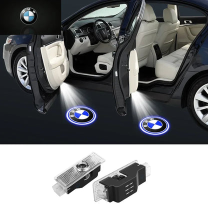 Projetor LED de Porta BMW Welcome Light – Luz de Cortesia com Logo para Série 3, 5, 7 e X1 (Kit 2 ou 4 Peças)