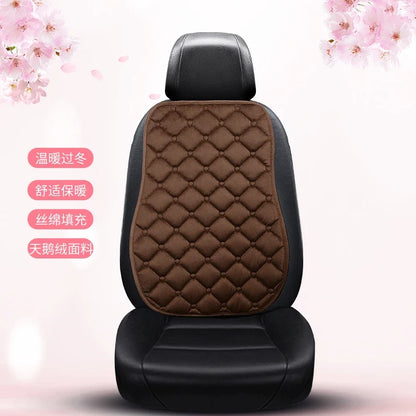 Almofada de Banco Automotivo Plush Inverno – Capa Antiderrapante Quente Universal (Kit 3 Peças)