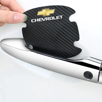 Adesivo Protetor de Maçaneta Automotiva para Chevrolet – Kit 4 Peças Anti Risco Porta Carro