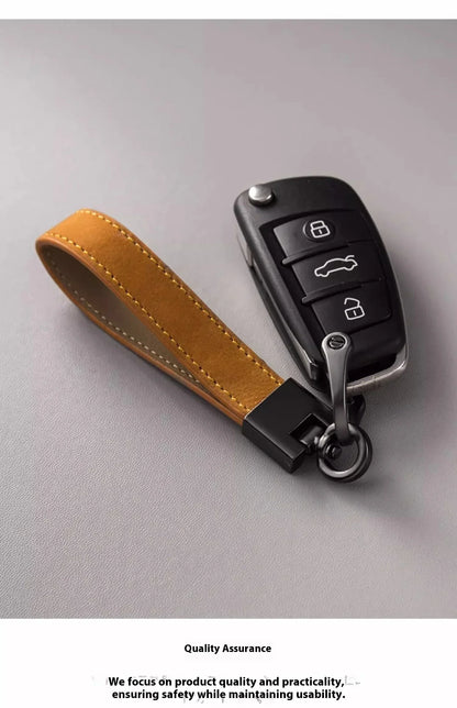 Chaveiro de Couro Legítimo para Carro em Couro Bovino – Acessório Premium Masculino e Feminino com Argola Metálica