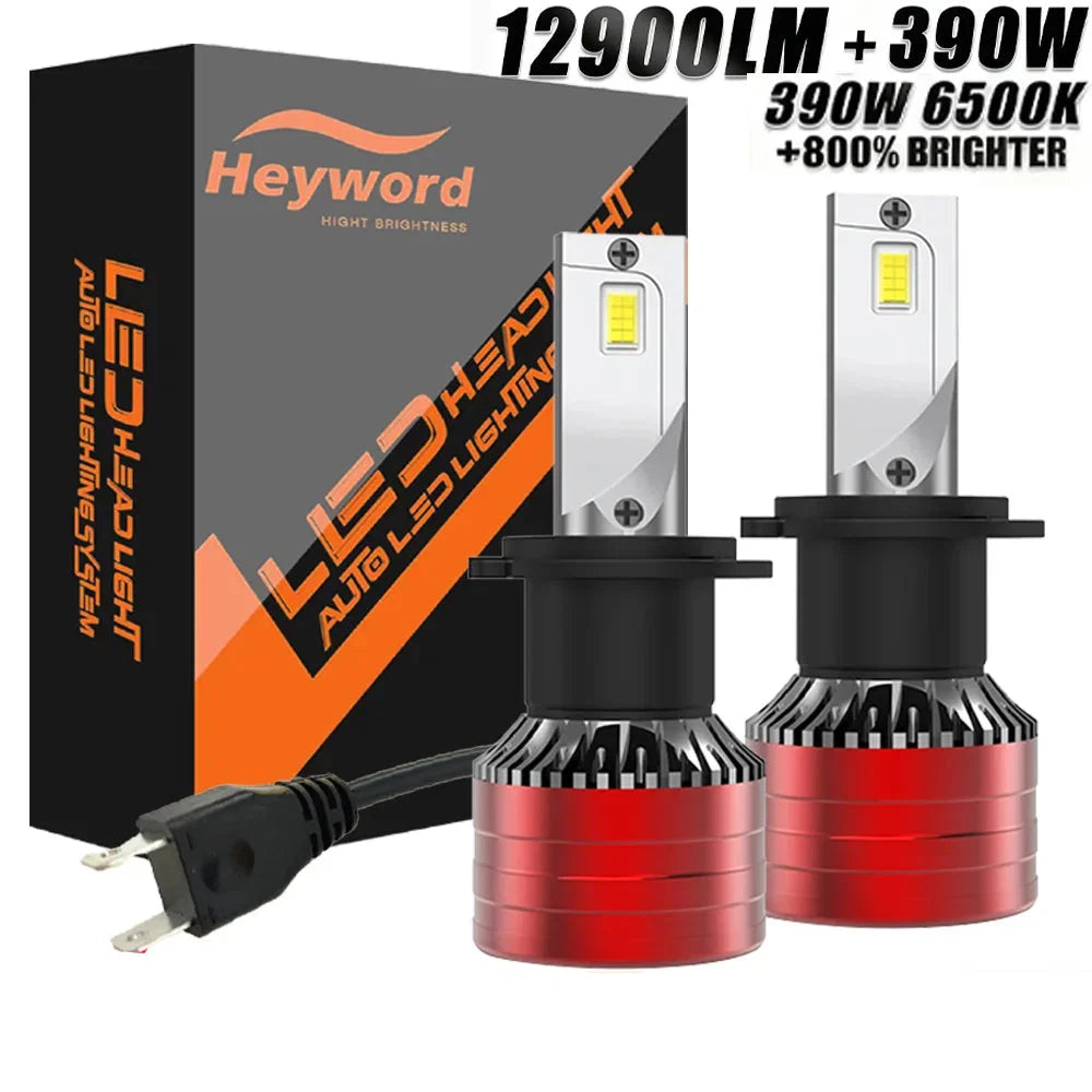 Kit Lâmpada LED Automotiva H1 H4 H7 H11 9005 9006 6000K Alta Potência