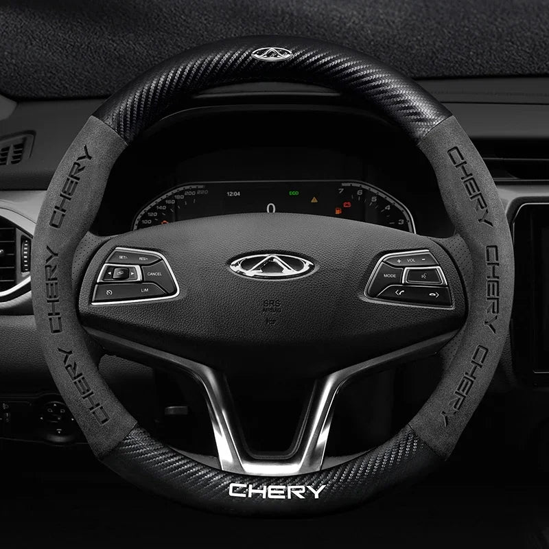 Capa de Volante Suede Premium Antiderrapante para Peugeot 208 2008 3008 5008