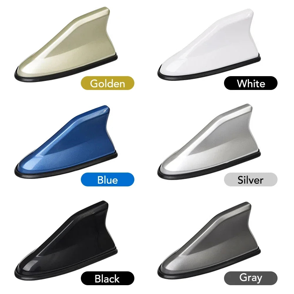 Antena Automotiva Tubarão para Chevrolet – Shark Fin Decorativa com Sinal de Rádio Universal