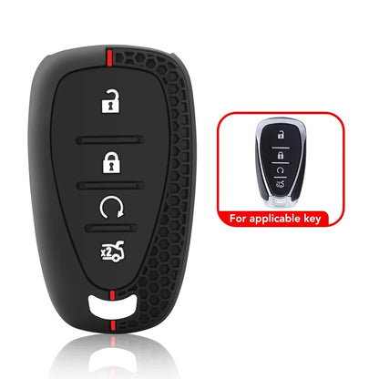 Capa de Chave Automotiva Silicone para Chevrolet Cruze, Camaro e Onix – Proteção Completa Anti Risco