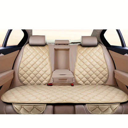 Almofada de Banco Automotivo Plush Inverno – Capa Antiderrapante Quente Universal (Kit 3 Peças)
