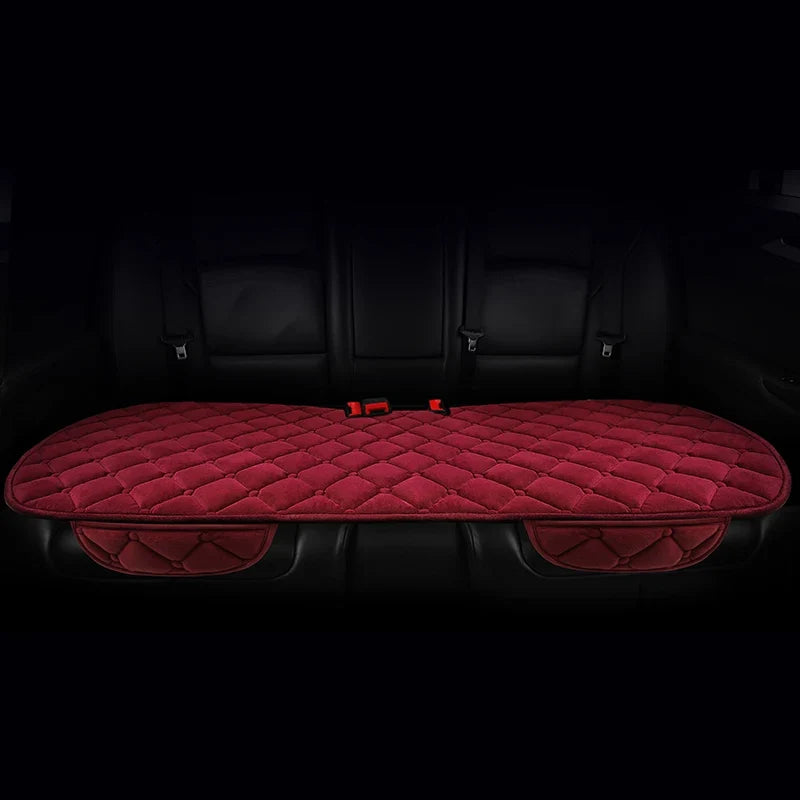 Almofada de Banco Automotivo Plush Inverno – Capa Antiderrapante Quente Universal (Kit 3 Peças)