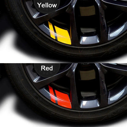 Adesivo Refletivo para Roda Automotiva Kit 4 a 6 Peças