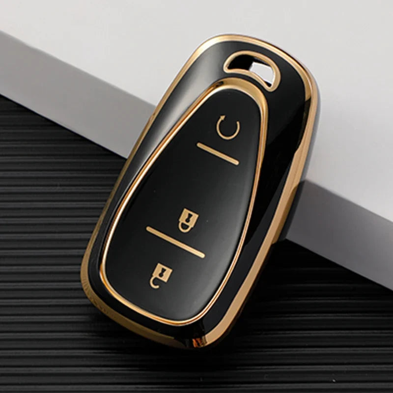 Capa de Chave Automotiva TPU para Chevrolet Cruze, Camaro e Onix – Proteção Premium Anti Risco