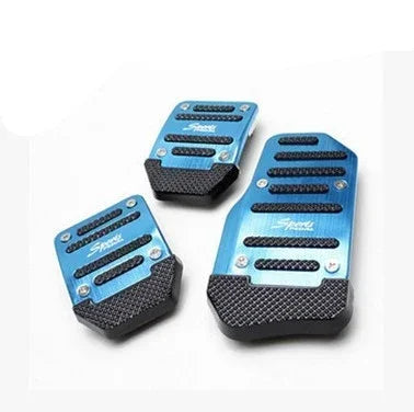 Kit Pedaleira Esportiva Automotiva em Alumínio Antiderrapante – Capa de Pedal Freio e Acelerador para Carro Automático