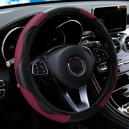Capa de Volante Universal Antiderrapante em Couro PU 38cm