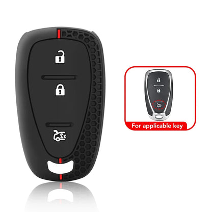 Capa de Chave Automotiva Silicone para Chevrolet Cruze, Camaro e Onix – Proteção Completa Anti Risco