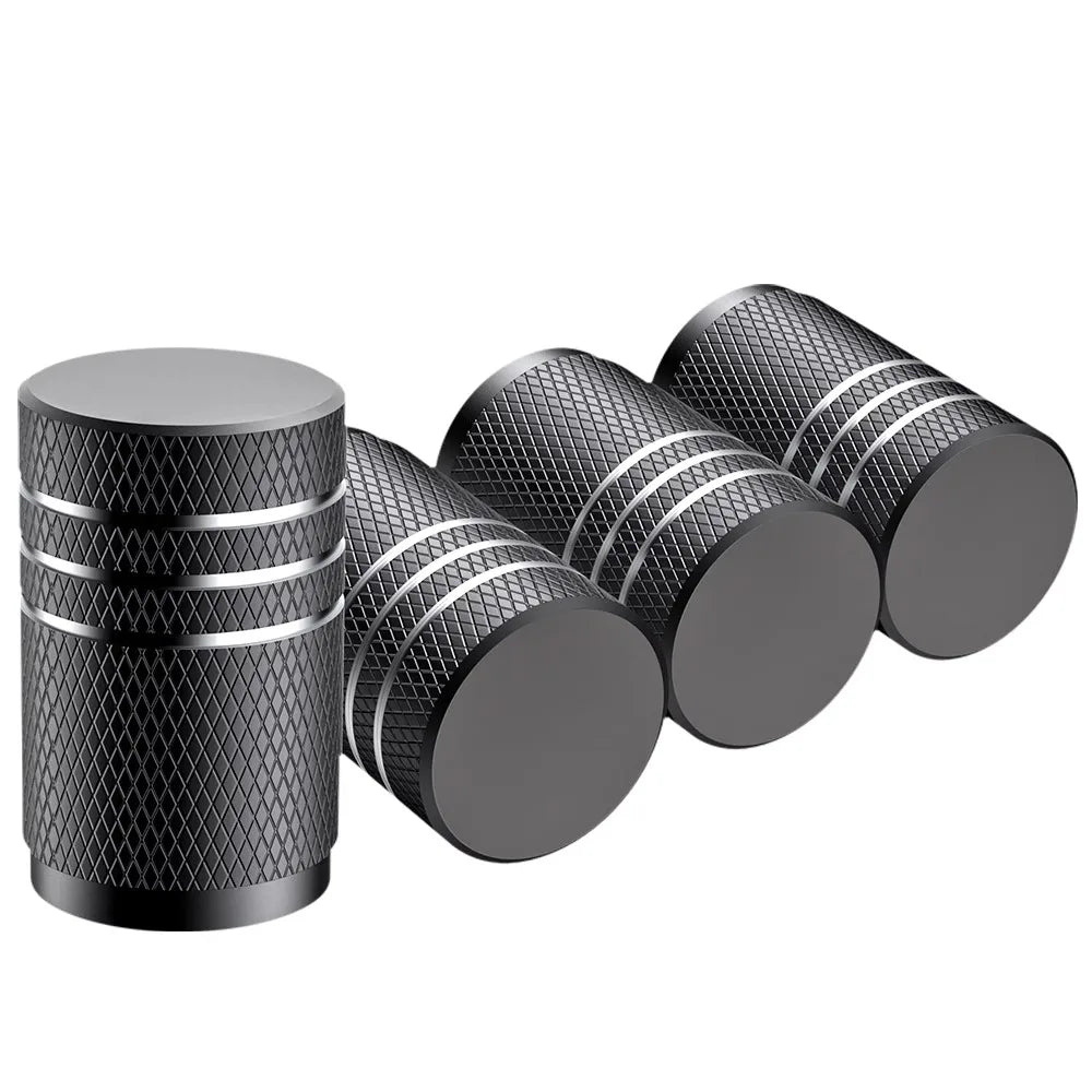Tampa de Válvula de Pneu Automotivo Alumínio Kit 4 Peças Universal