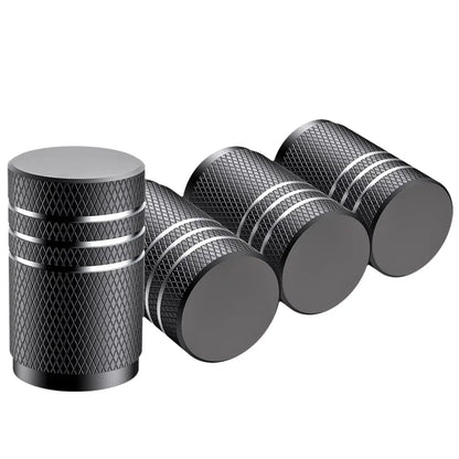 Tampa de Válvula de Pneu Automotivo Alumínio Kit 4 Peças Universal