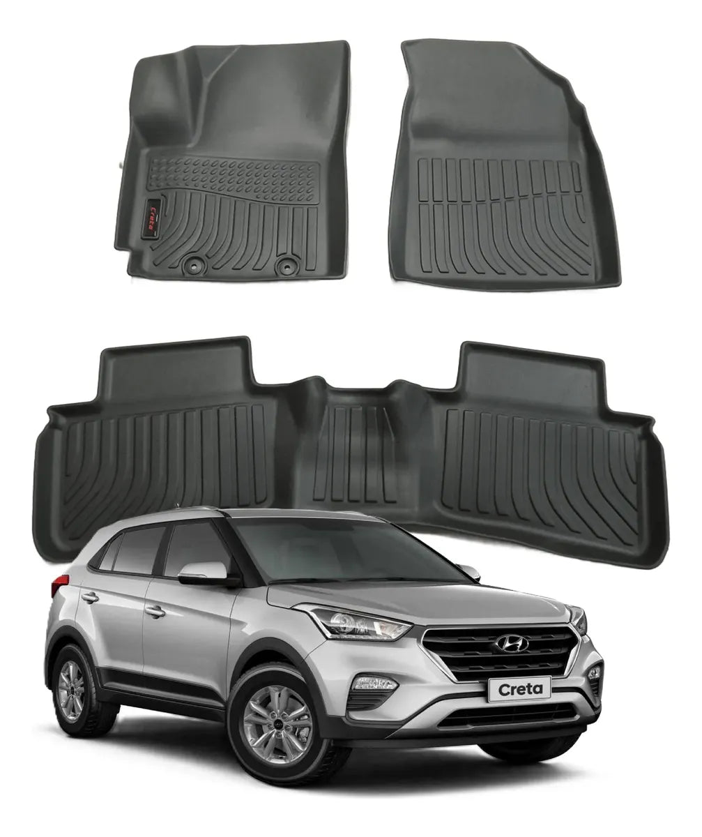 Tapete Bandeja Hyundai Creta  2021 A 2027 Sob Medida Jogo Completo