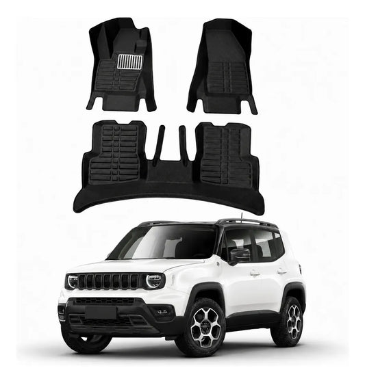 Tapete Bandeja Jeep Renegade  2015 A 2027 Sob Medida Jogo Completo Borda Alta