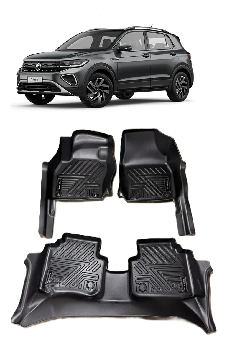 Tapete Bandeja Volkswagen T-Cross 2020 em diante Sob Medida Jogo Completo
